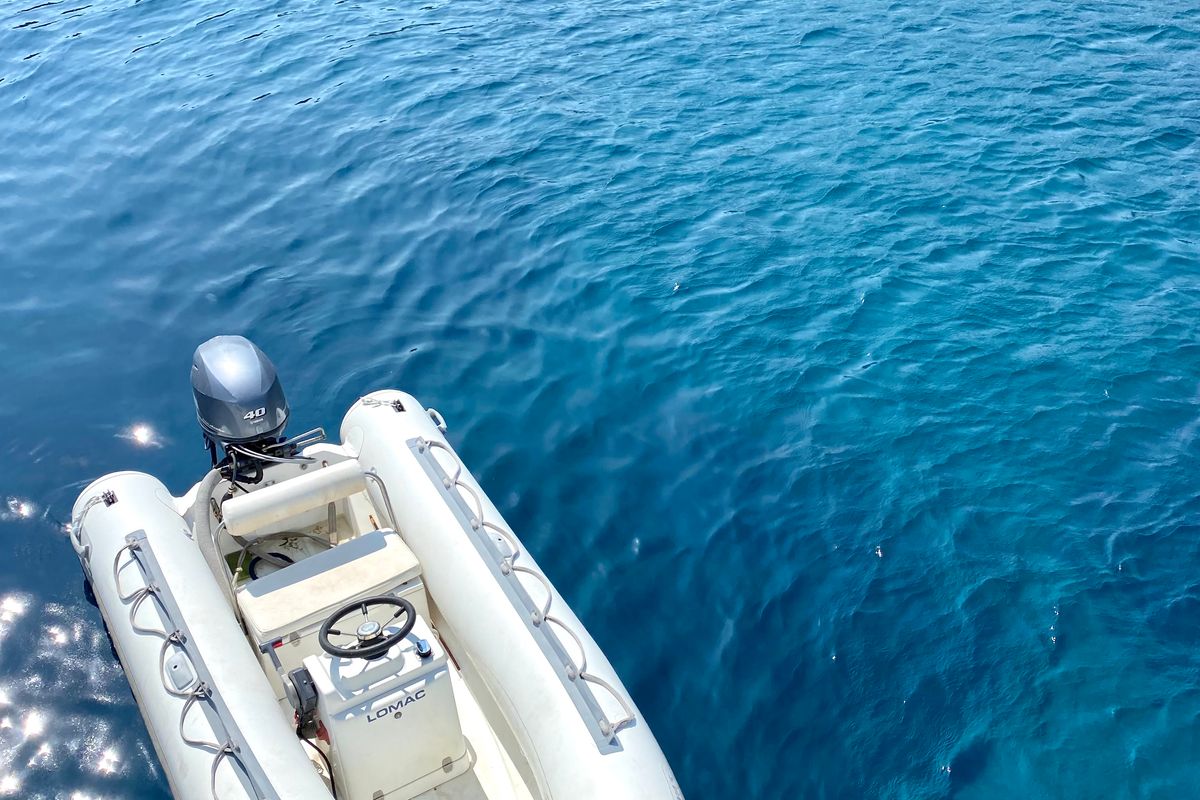 Tipejyas, a Gulet Hatteras 50 Convertible motorboat at Livadi, Greece