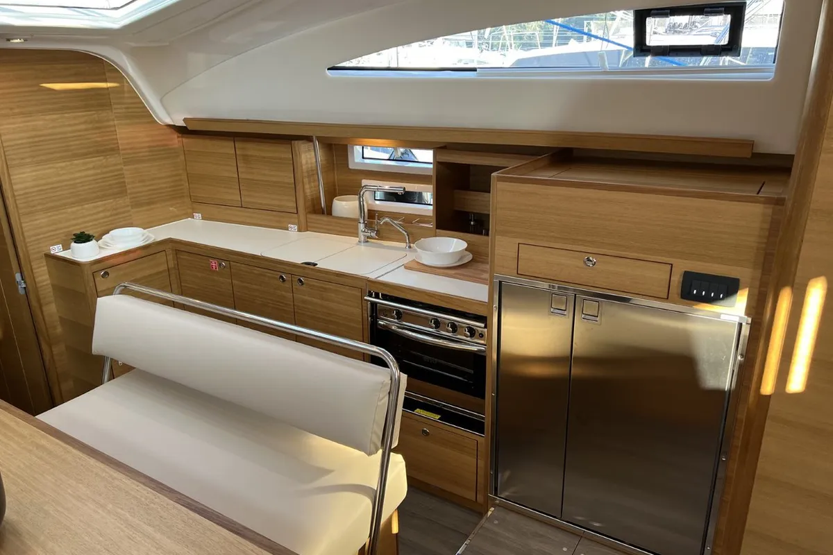 Salon of Polaris, a Elan Impression 45.1 sailboat at Grad Pula, Croatia