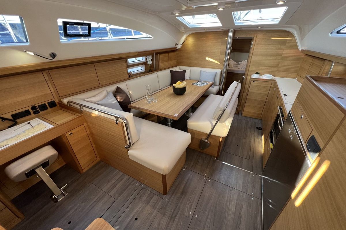 Salon of Polaris, a Elan Impression 45.1 sailboat at Grad Pula, Croatia