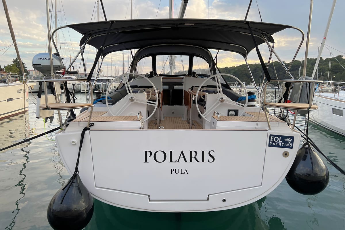 Polaris, a Elan Impression 45.1 sailboat at Grad Pula, Croatia