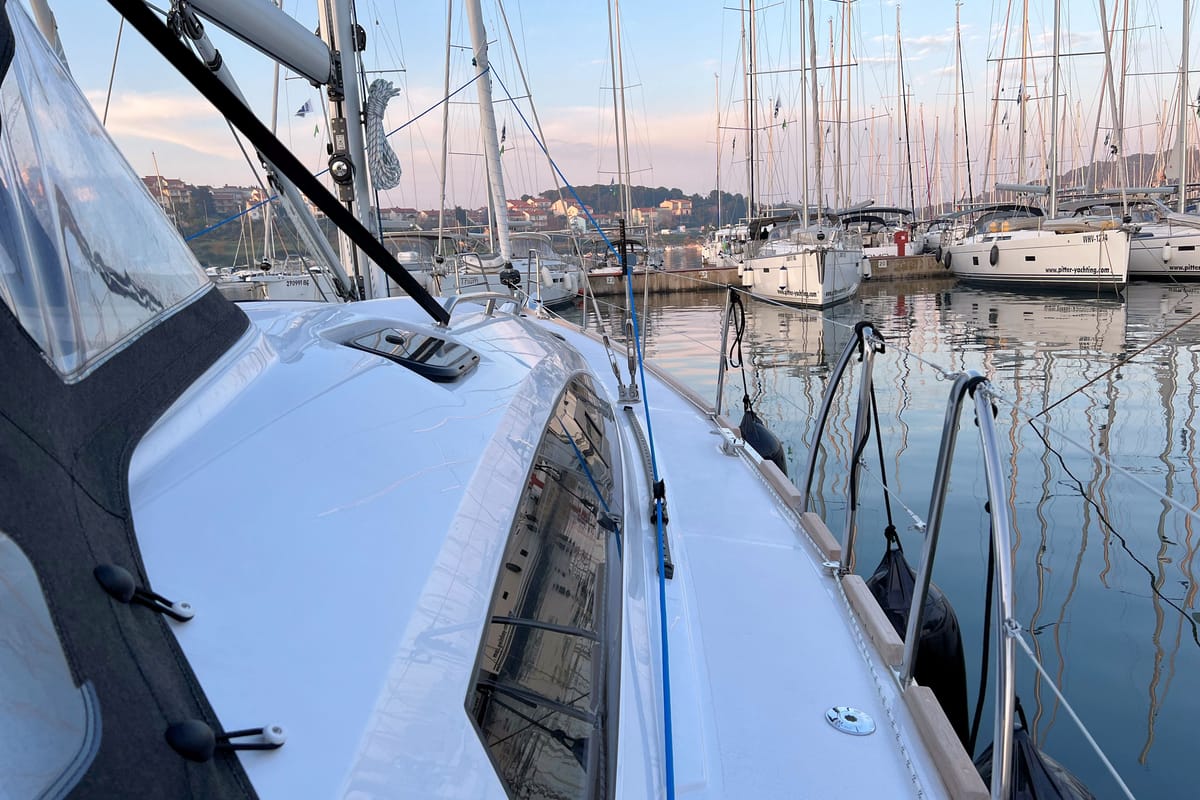 Polaris, a Elan Impression 45.1 sailboat at Grad Pula, Croatia