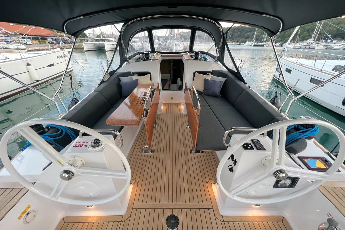 Polaris, a Elan Impression 45.1 sailboat at Grad Pula, Croatia