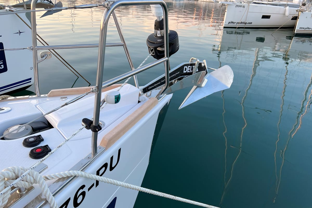 Polaris, a Elan Impression 45.1 sailboat at Grad Pula, Croatia