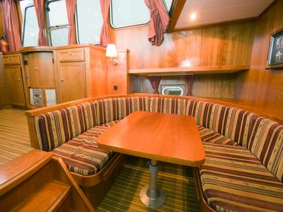 Salon of Drait 39, a De Drait Classicline 1300 motorboat at Drachten, Netherlands