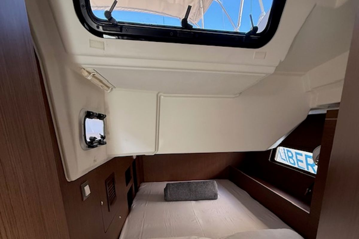 Cabin on COOKIE, a Beneteau Oceanis 46.1 sailboat at Preveza, Greece