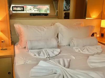 Cabin on Reverie Infinie, a Lagoon 620 catamaran at Eden Island Marina, Seychelles
