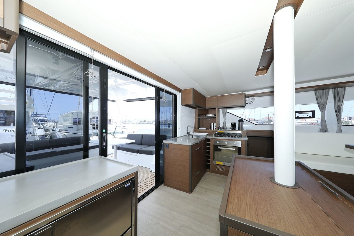 Galley of HIGH LIFE, a Lagoon 50 catamaran at Općina Sukošan, Croatia