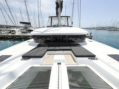 Deck of HIGH LIFE, a Lagoon 50 catamaran at Općina Sukošan, Croatia