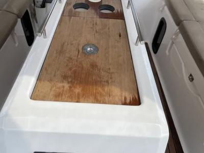 Deck of Maestro, a Dufour 390 GL sailboat at Municipal Unit of Apollonioi, Greece