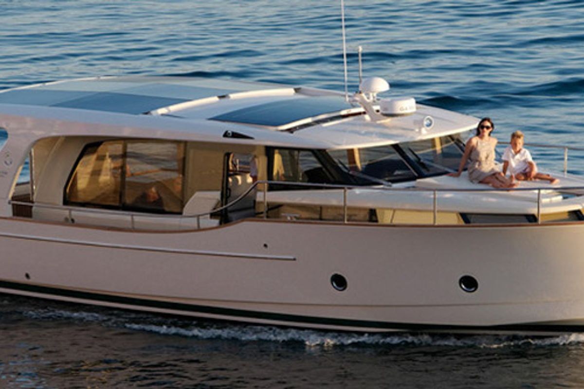 D&D, a Greenline 40 yacht at Grad Biograd na Moru, Croatia