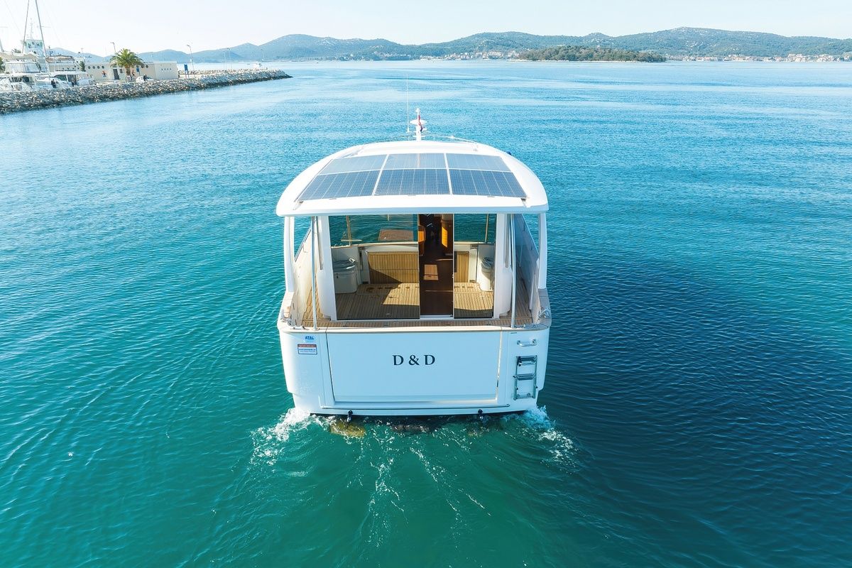 D&D, a Greenline 40 yacht at Grad Biograd na Moru, Croatia