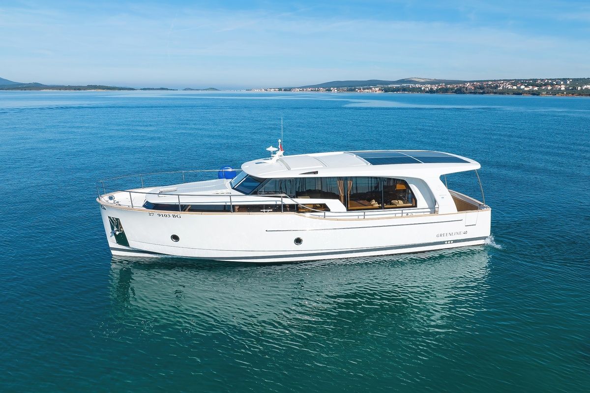 D&D, a Greenline 40 yacht at Grad Biograd na Moru, Croatia