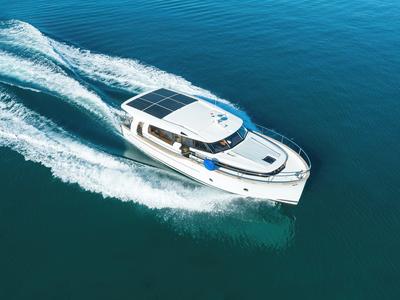 D&D, a Greenline 40 yacht at Grad Biograd na Moru, Croatia