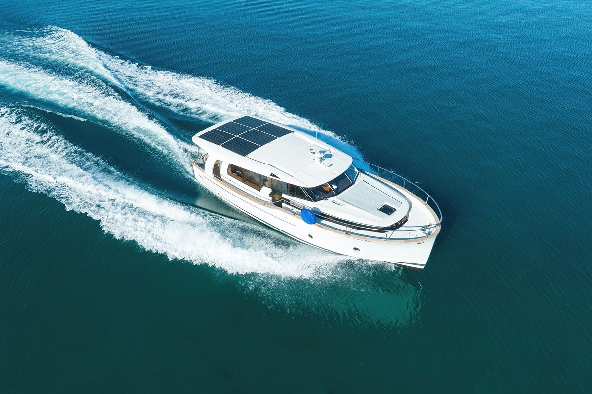 D&D, a Greenline 40 yacht at Grad Biograd na Moru, Croatia