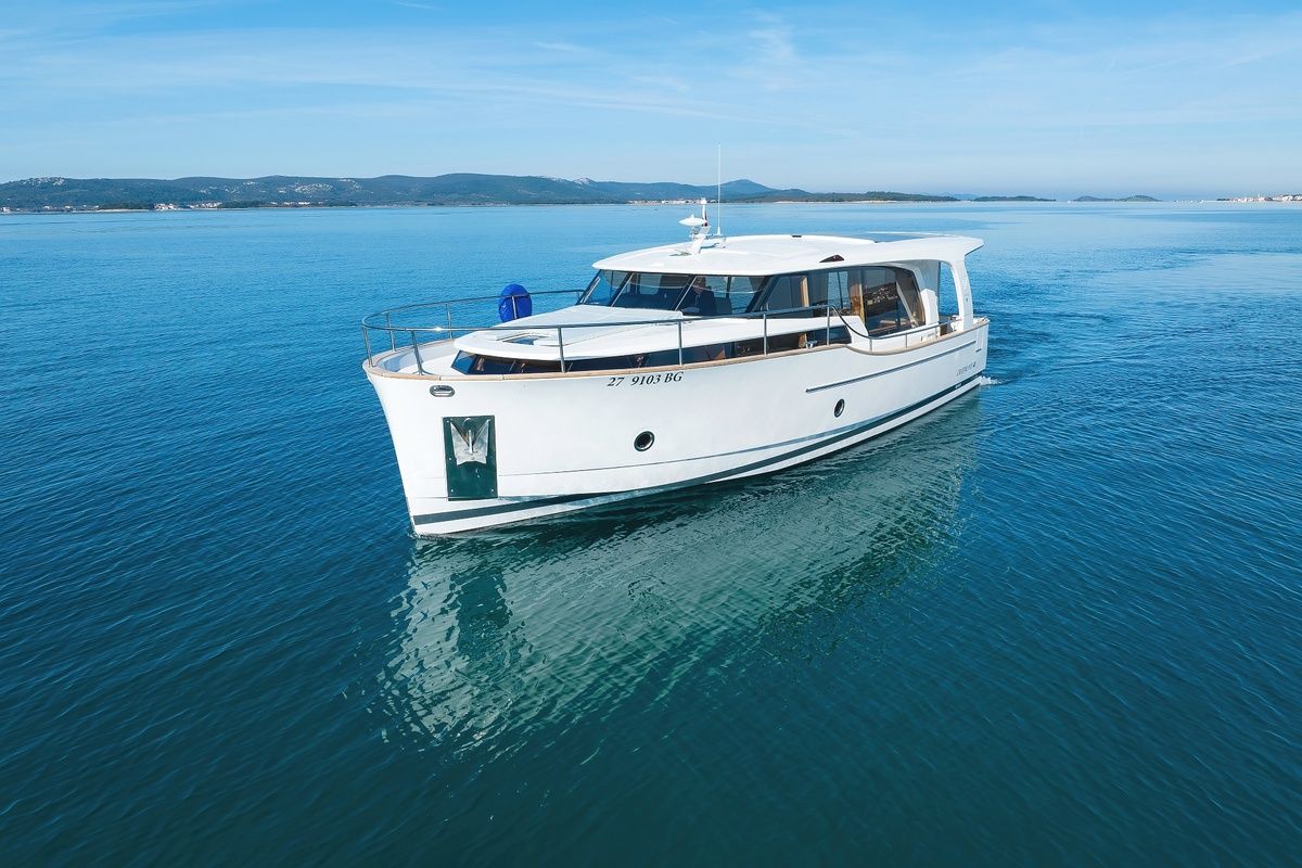 D&D, a Greenline 40 yacht at Grad Biograd na Moru, Croatia