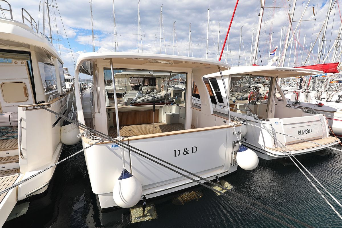 D&D, a Greenline 40 yacht at Grad Biograd na Moru, Croatia