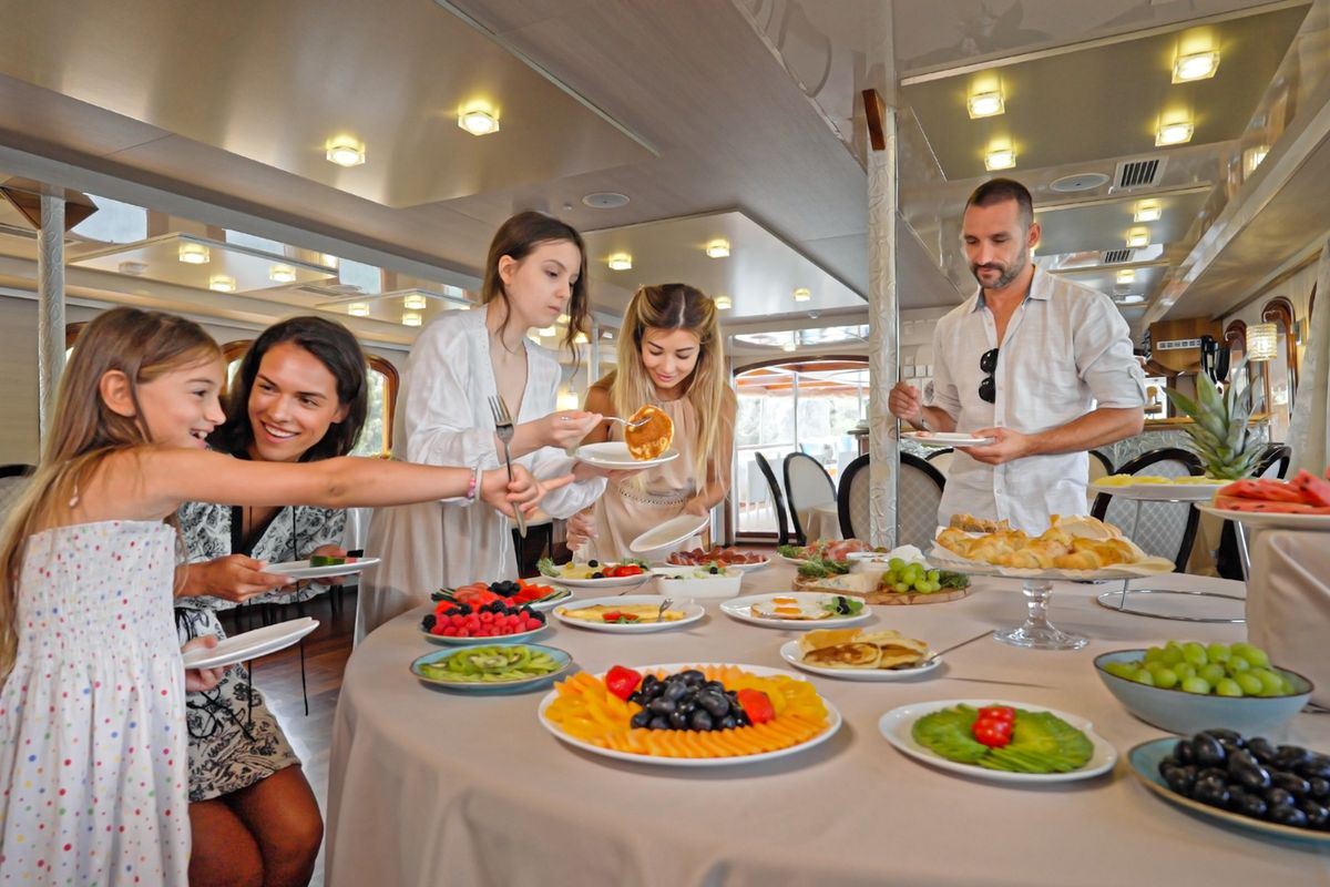 Salon of Casablanca, a Gulet Motoryacht yacht at Grad Trogir, Croatia