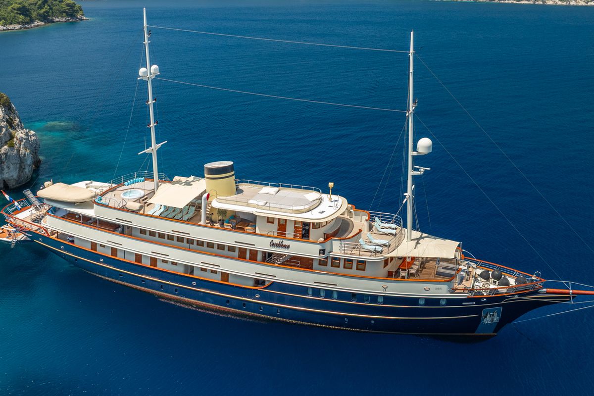 Exterior view of Casablanca, a Gulet Motoryacht yacht at Grad Trogir, Croatia