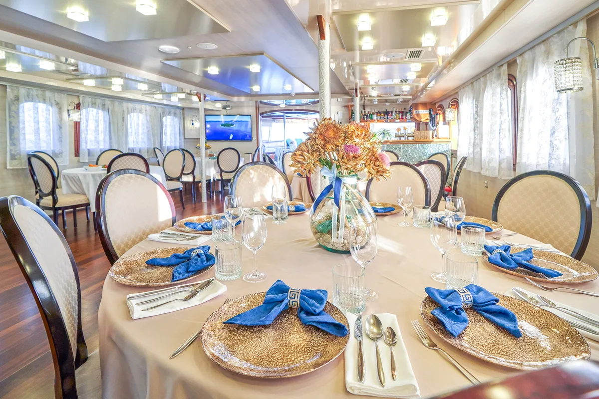 Salon of Casablanca, a Gulet Motoryacht yacht at Grad Trogir, Croatia