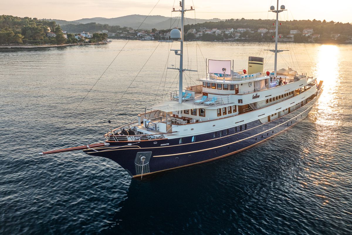 Exterior view of Casablanca, a Gulet Motoryacht yacht at Grad Trogir, Croatia