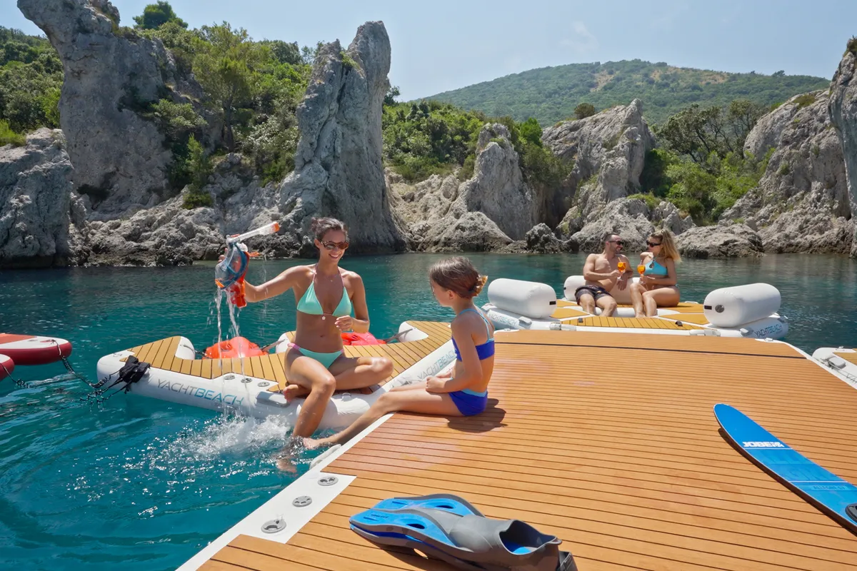 Deck of Casablanca, a Gulet Motoryacht yacht at Grad Trogir, Croatia
