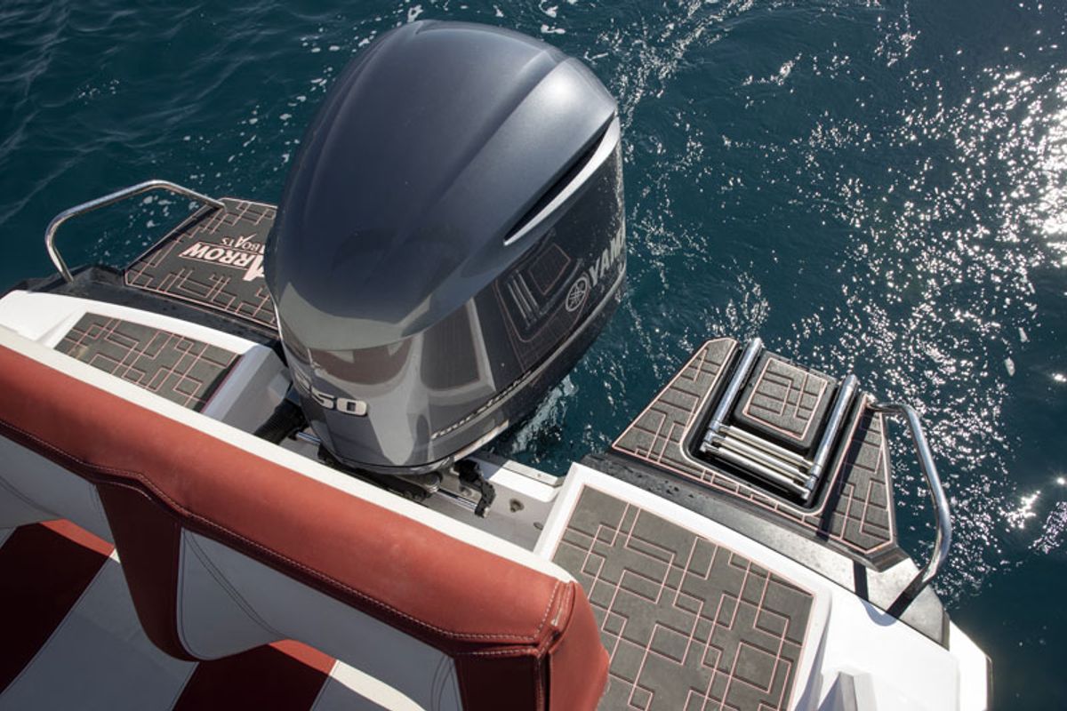 no name, a Gulet Arrow Abaris 23 motorboat at Grad Trogir, Croatia