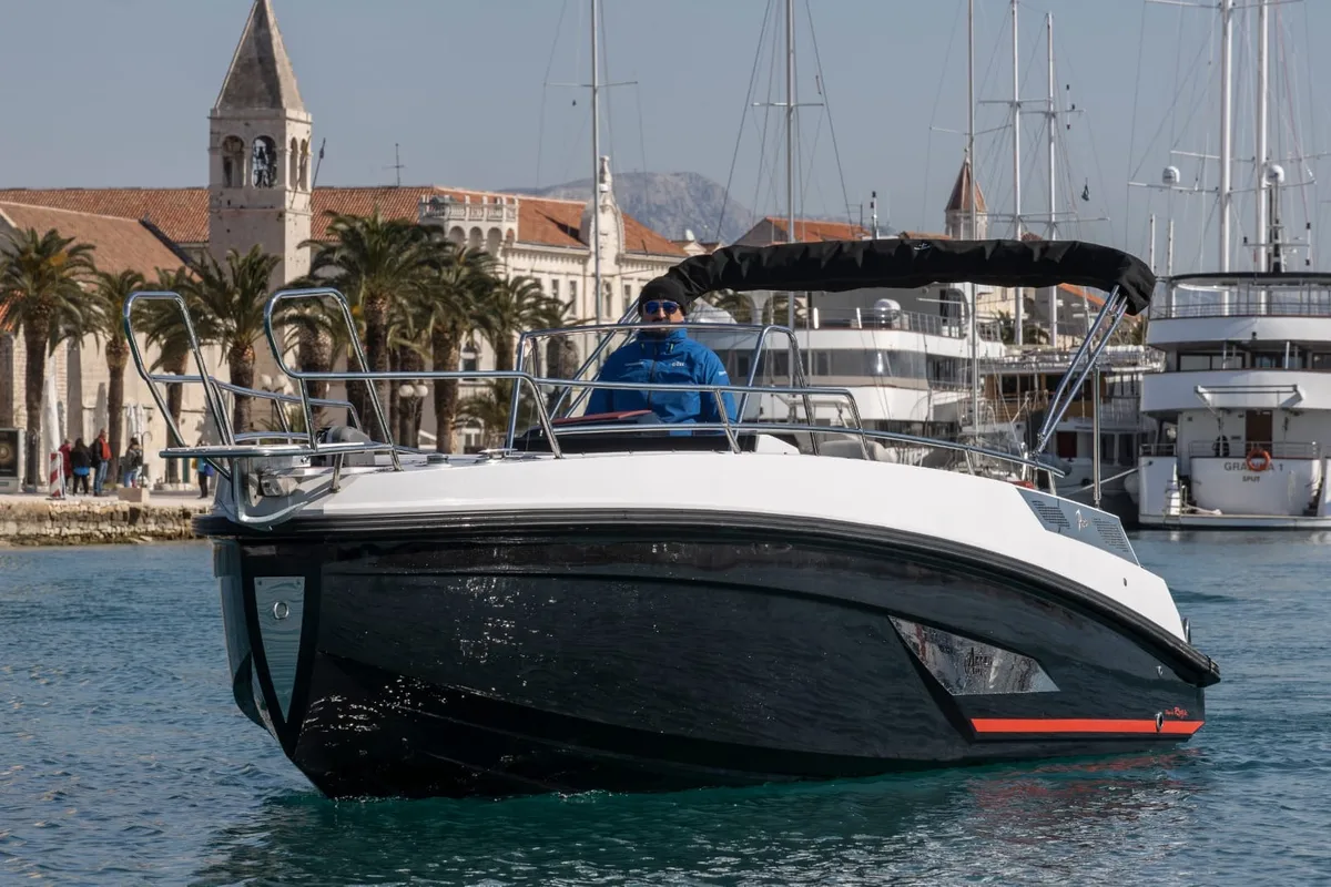 Exterior view of no name, a Gulet Arrow Abaris 23 motorboat at Grad Trogir, Croatia