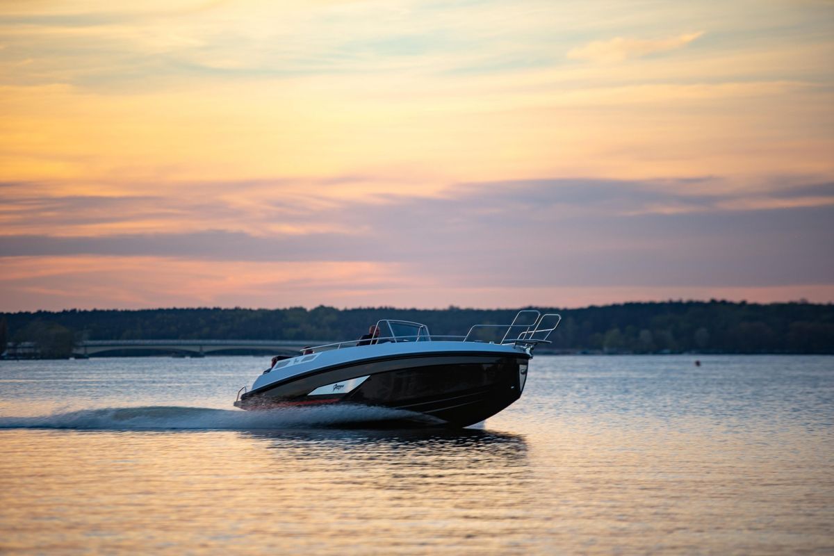 Exterior view of no name, a Gulet Arrow Abaris 23 motorboat at Grad Trogir, Croatia