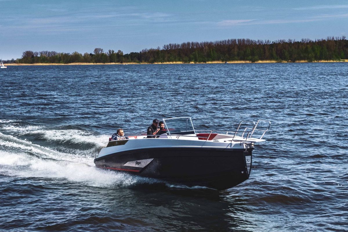 Exterior view of no name, a Gulet Arrow Abaris 23 motorboat at Grad Trogir, Croatia