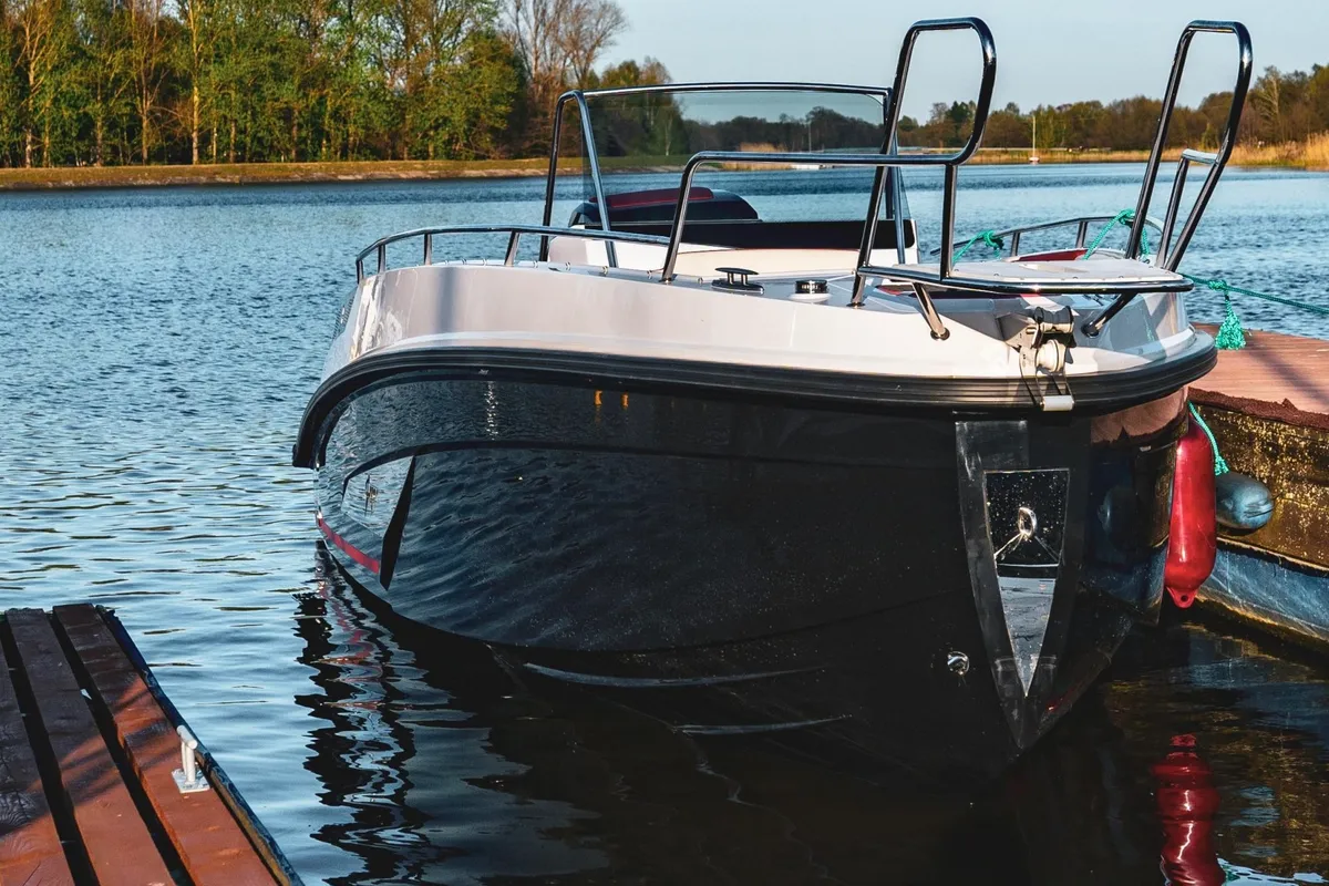 Exterior view of no name, a Gulet Arrow Abaris 23 motorboat at Grad Trogir, Croatia