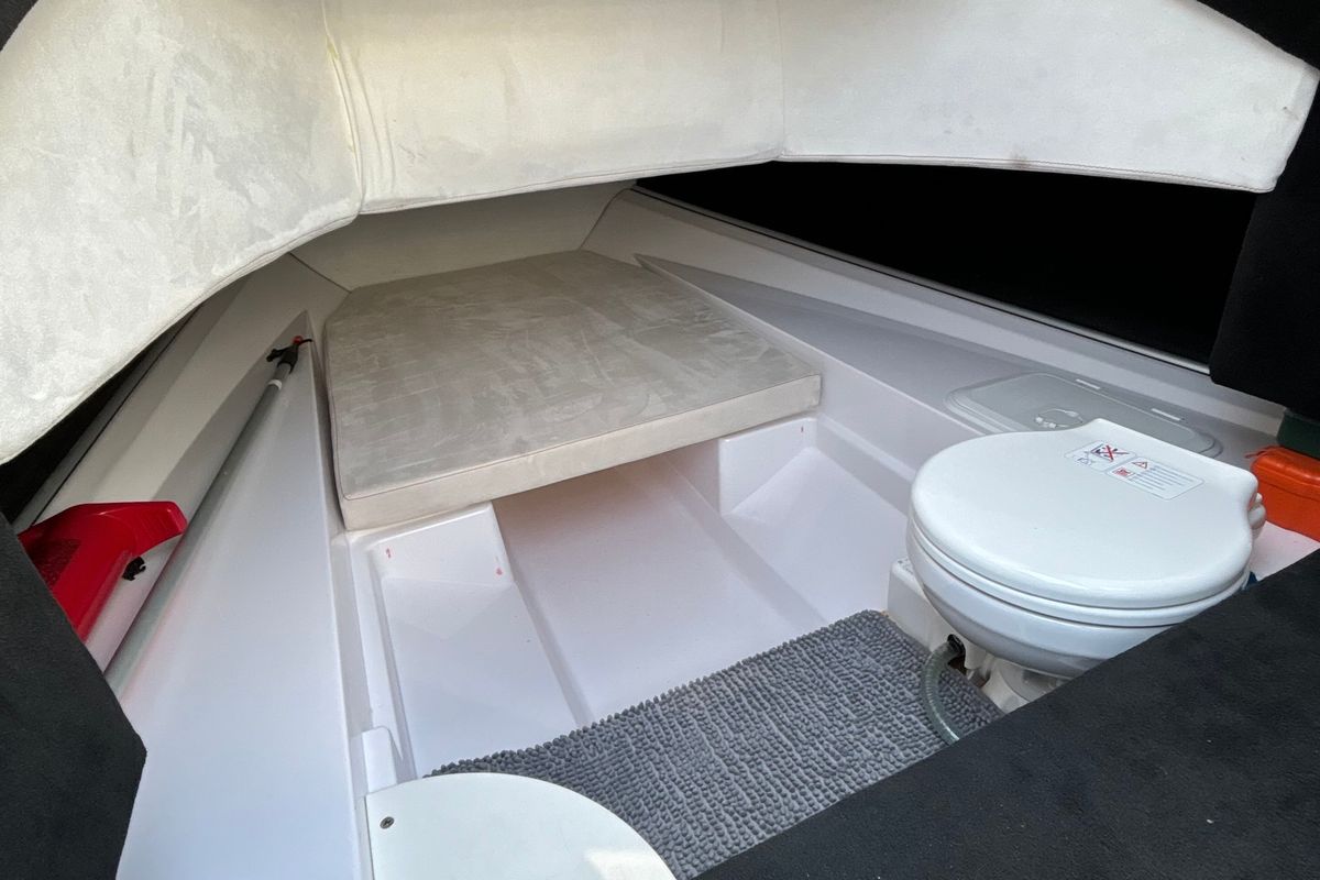 Cabin on no name, a Gulet Arrow Abaris 23 motorboat at Grad Trogir, Croatia