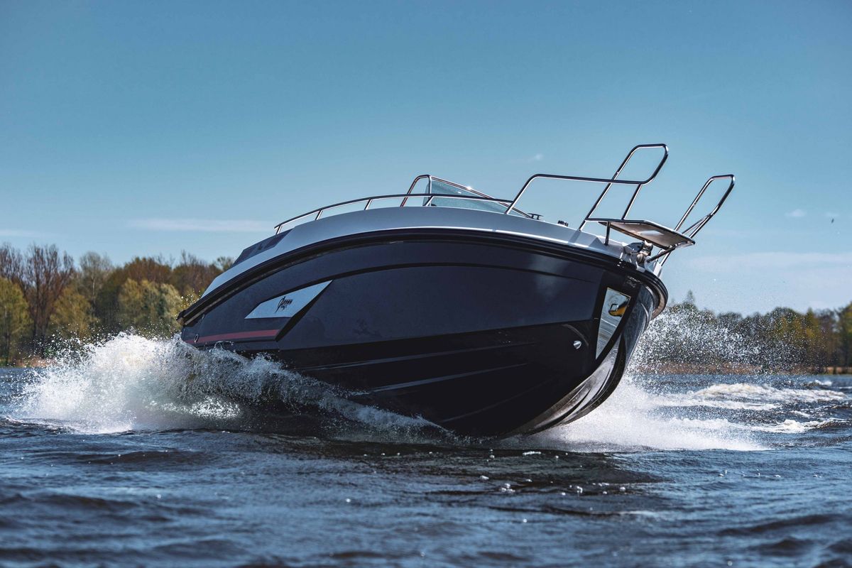 Exterior view of no name, a Gulet Arrow Abaris 23 motorboat at Grad Trogir, Croatia