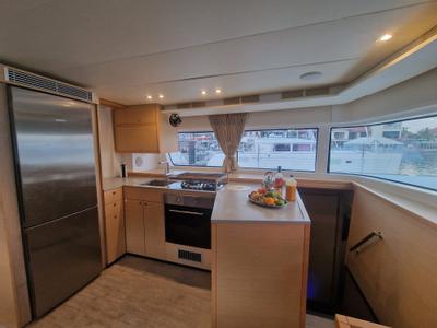 Galley of Takamaka, a Lagoon 52 catamaran at Alameda, United States