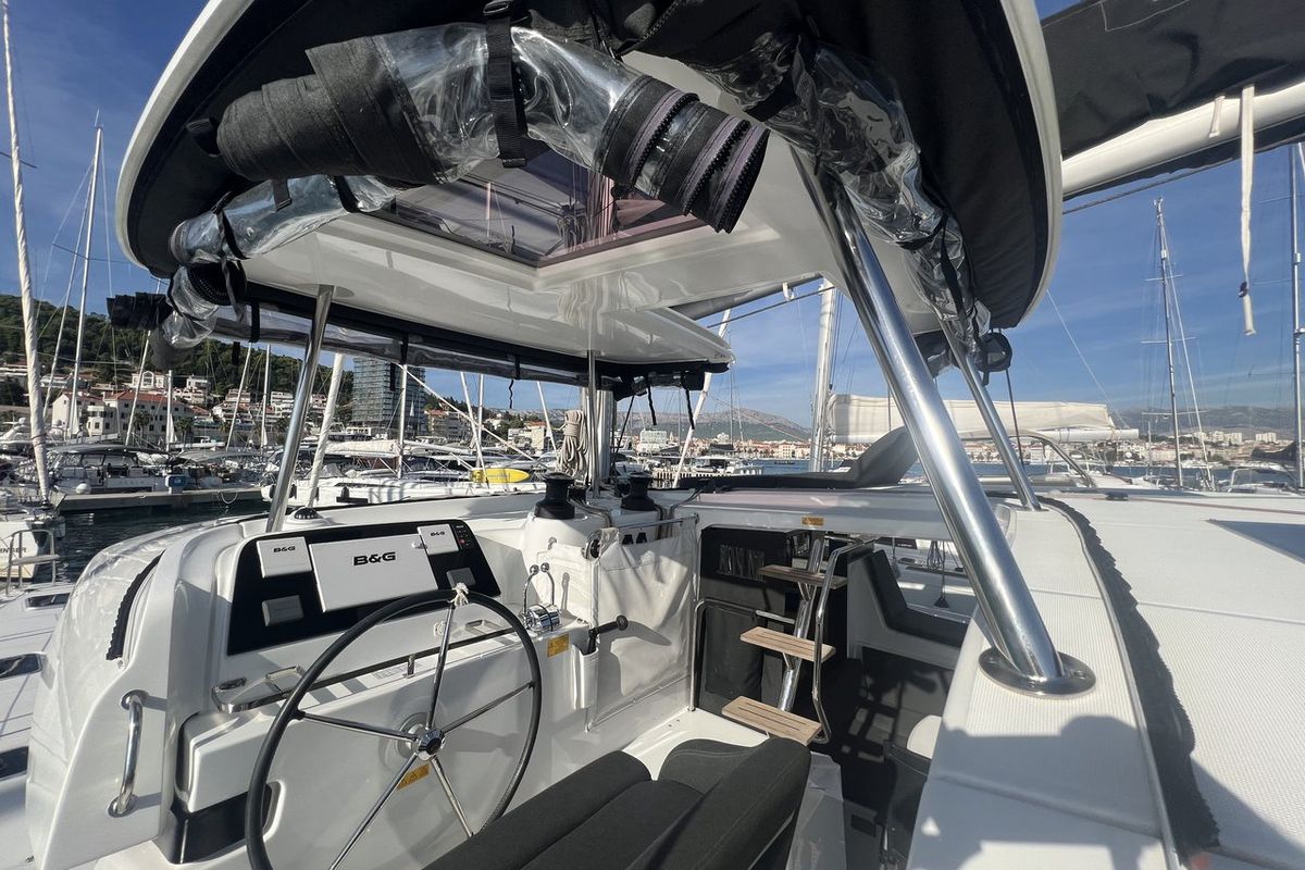 Adventure, a Lagoon 42 catamaran at Split, Croatia