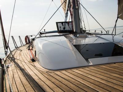 Deck of NN2, a Scandinavia Yachts Scandinavia 35 sailboat at Grad Biograd na Moru, Croatia
