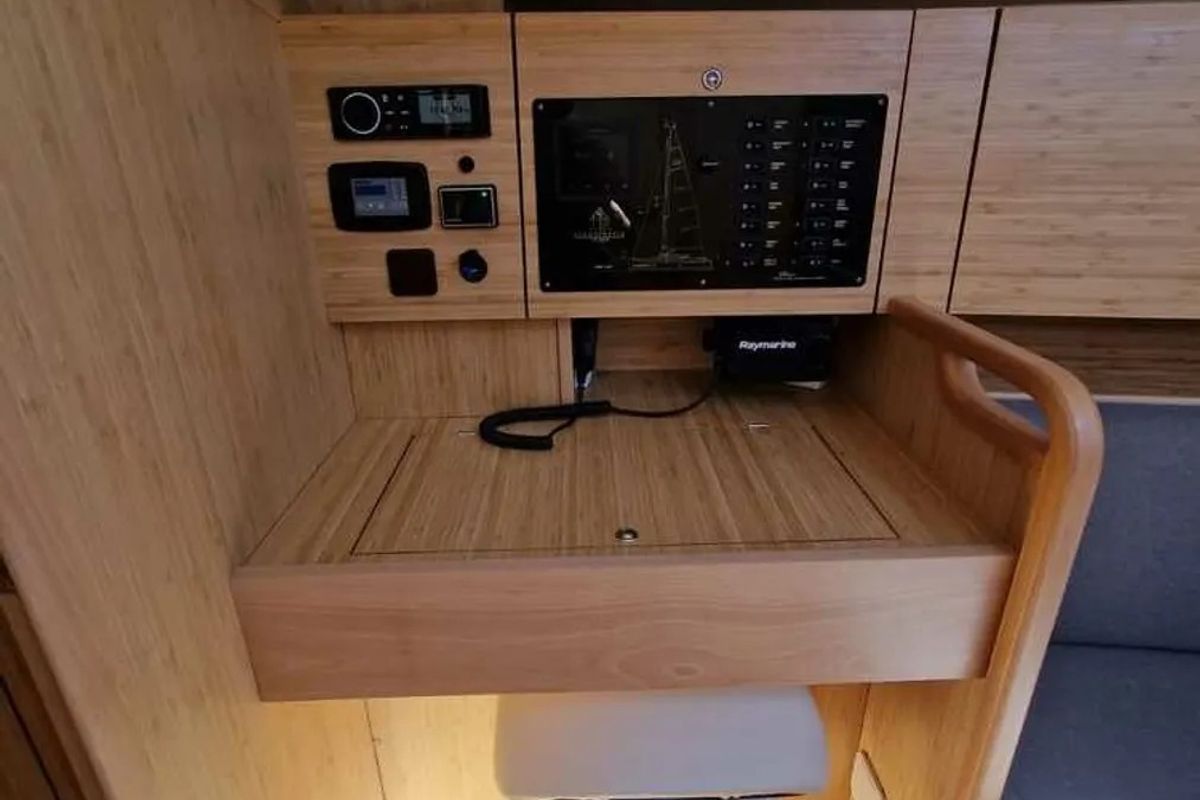 Salon of NN2, a Scandinavia Yachts Scandinavia 35 sailboat at Grad Biograd na Moru, Croatia