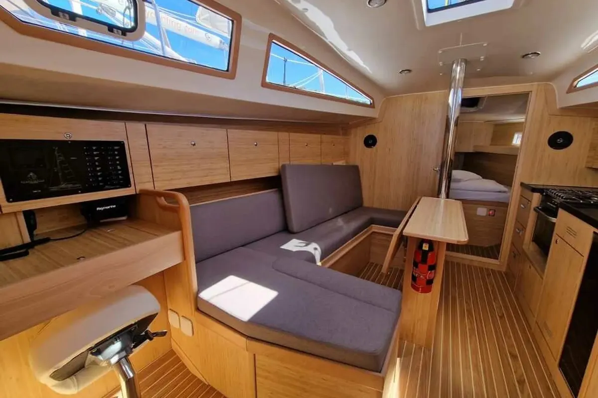 Salon of NN2, a Scandinavia Yachts Scandinavia 35 sailboat at Grad Biograd na Moru, Croatia