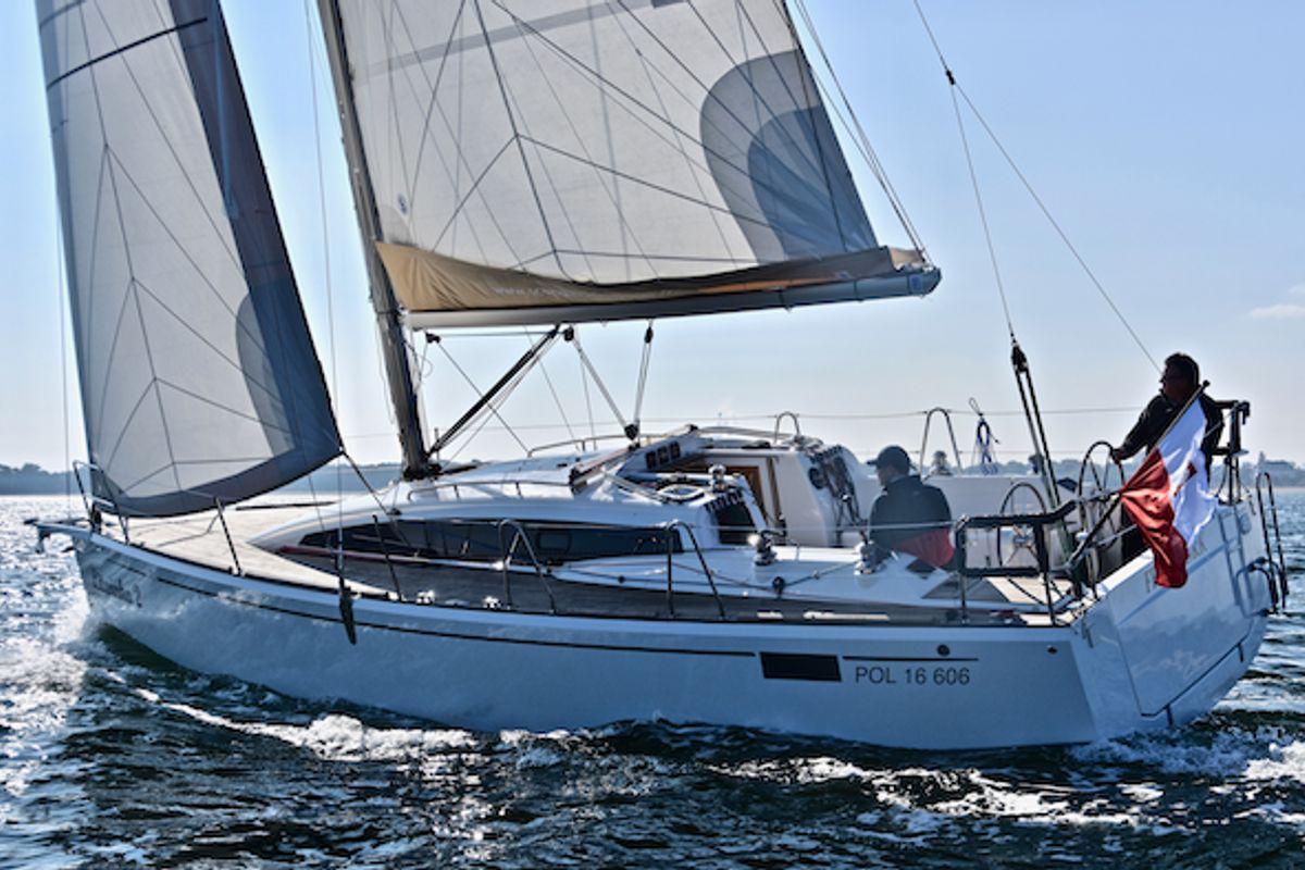 Exterior view of NN2, a Scandinavia Yachts Scandinavia 35 sailboat at Grad Biograd na Moru, Croatia