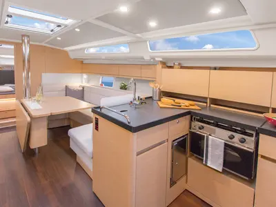 L'epaulard III, a Hanse Yachts Hanse 418 sailboat at Marseille, France