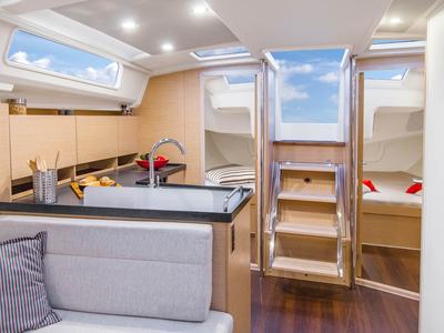 L'epaulard III, a Hanse Yachts Hanse 418 sailboat at Marseille, France