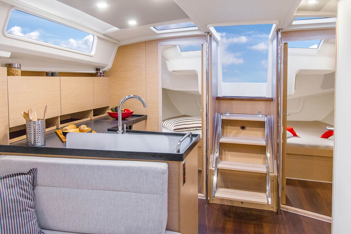 L'epaulard III, a Hanse Yachts Hanse 418 sailboat at Marseille, France