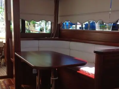 Salon of Remo, a Custom Made Remo yacht at Bodrum, Turkey