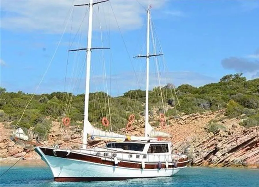 Exterior view of Remo, a Custom Made Remo yacht at Bodrum, Turkey