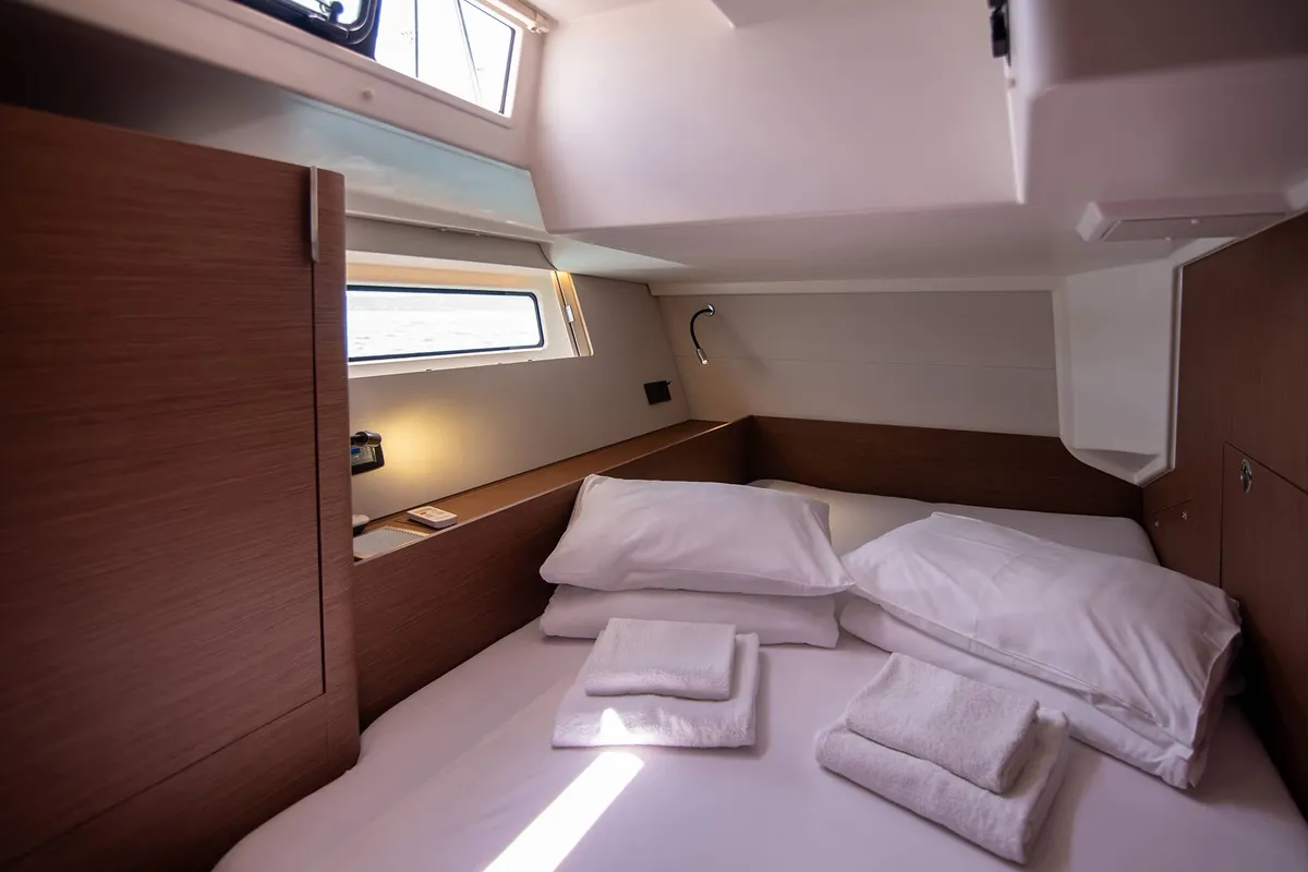 Head on Spring Song, a Beneteau Oceanis 54 sailboat at Grad Kaštela, Croatia