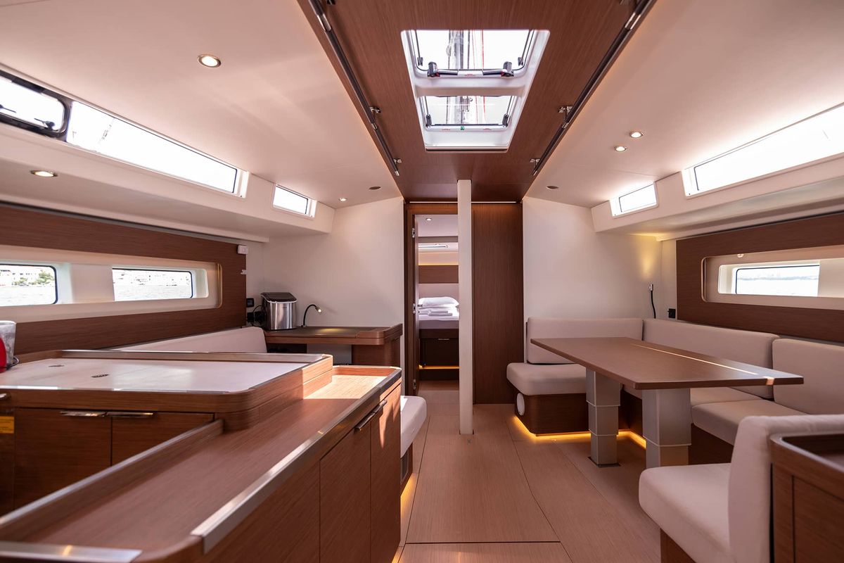 Galley of Spring Song, a Beneteau Oceanis 54 sailboat at Grad Kaštela, Croatia