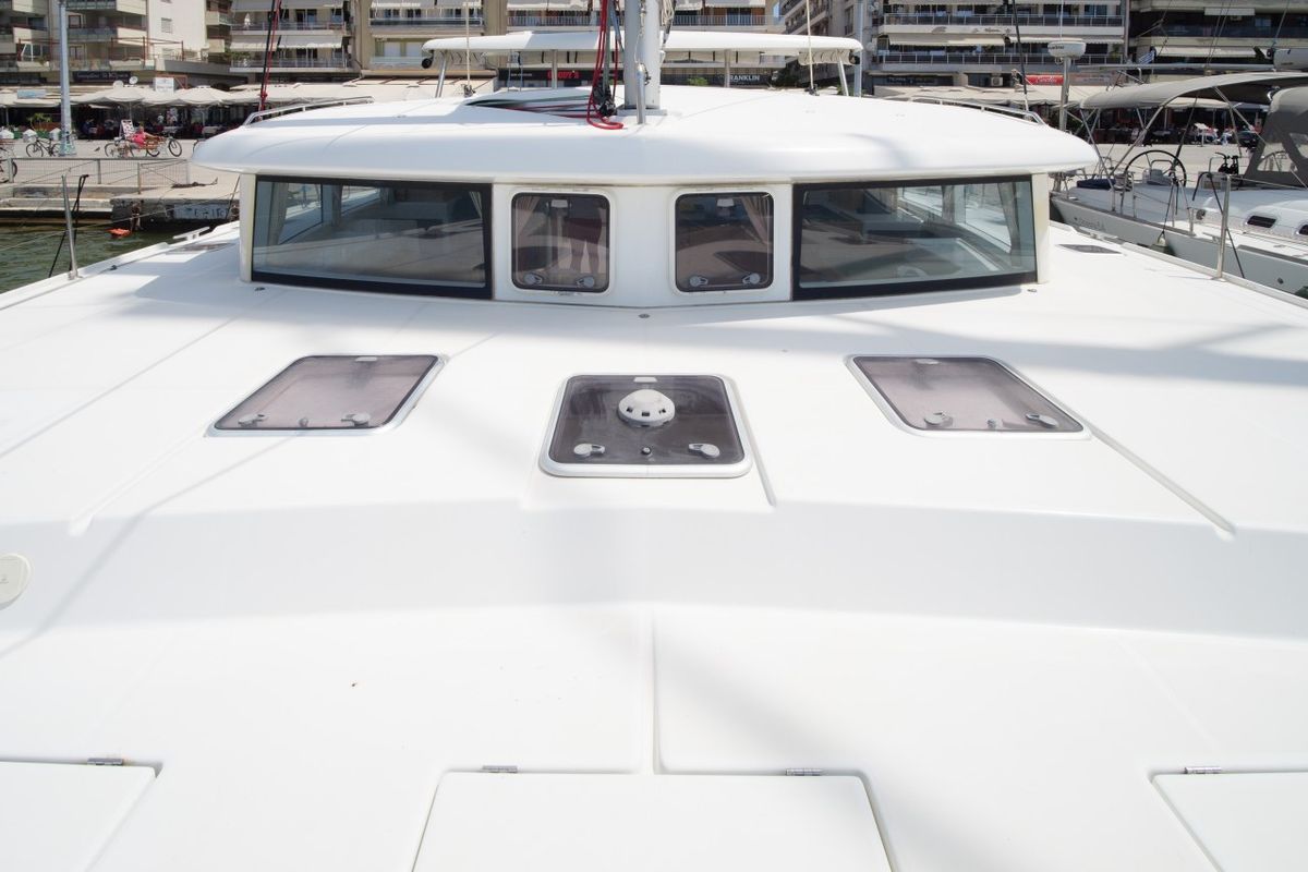 Amelia, a Lagoon 420 catamaran at Volos Municipality, Greece