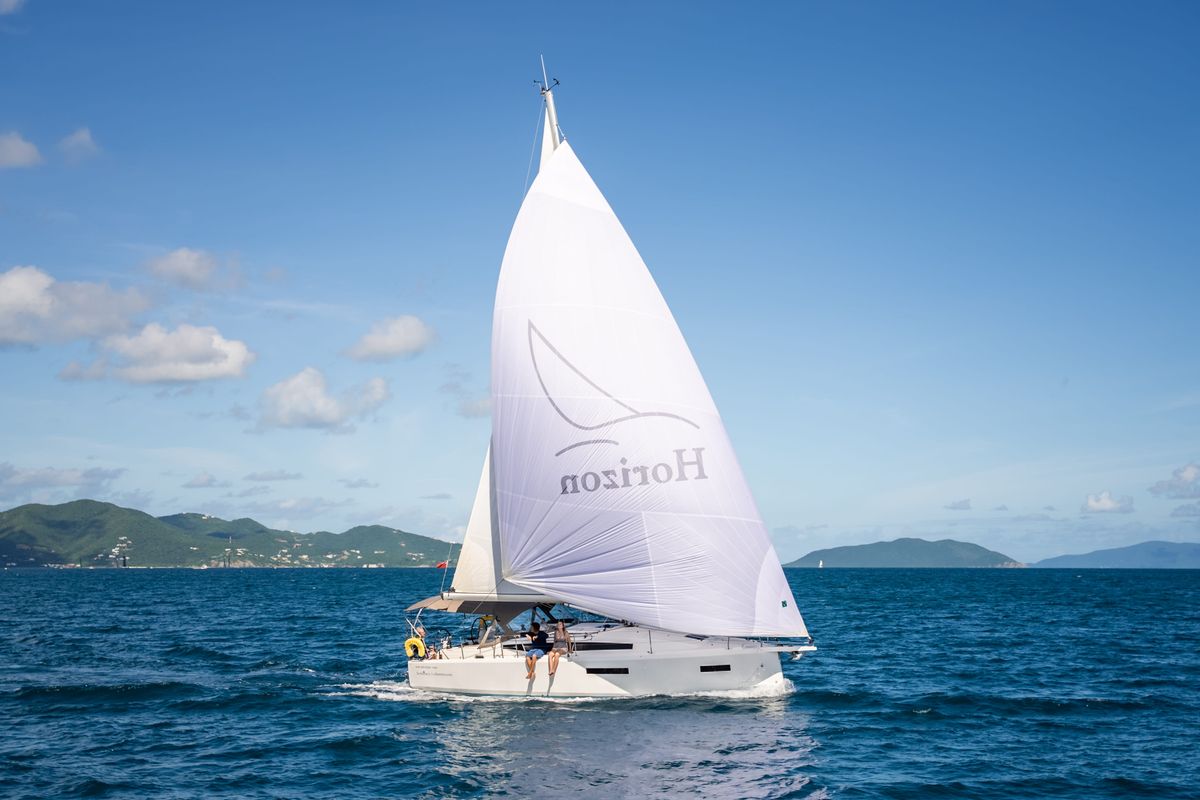Soca Sleigh, a Jeanneau Sun Odyssey 380 sailboat at Road Town, British Virgin Islands