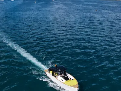 Cockpit of Leo, a Tesoro Yachts Tesoro T40 motorboat at Seget Donji, Croatia