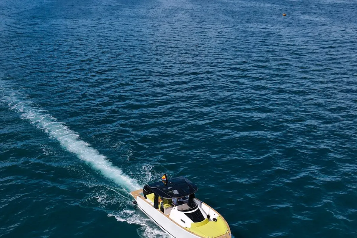 Cockpit of Leo, a Tesoro Yachts Tesoro T40 motorboat at Seget Donji, Croatia