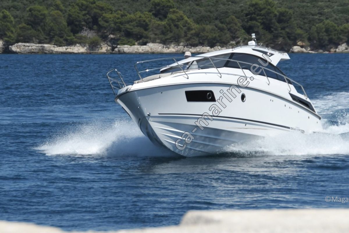 Galley of Ohana, a Grandezza 34 OC motorboat at Grad Trogir, Croatia